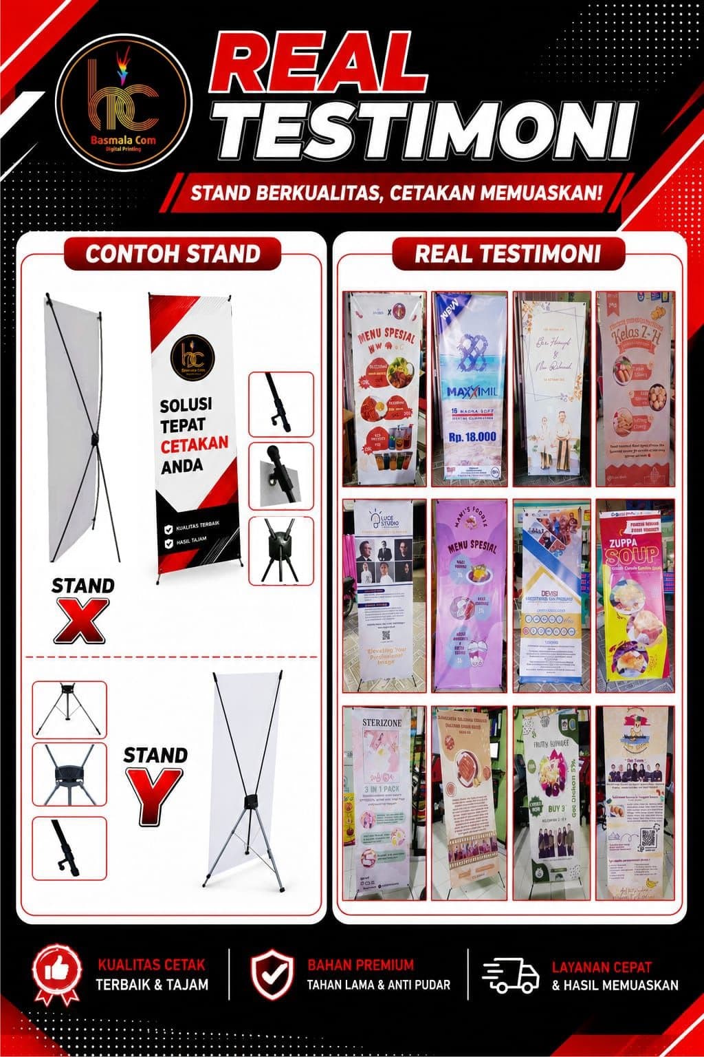 X Banner / Y Banner + Stand Basmala Com